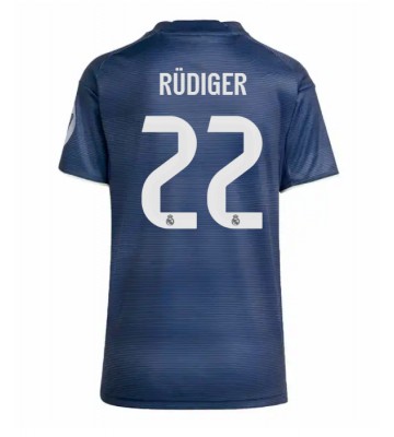 Real Madrid Antonio Rudiger #22 Replik Auswärtstrikot Damen 2025-26 Kurzarm